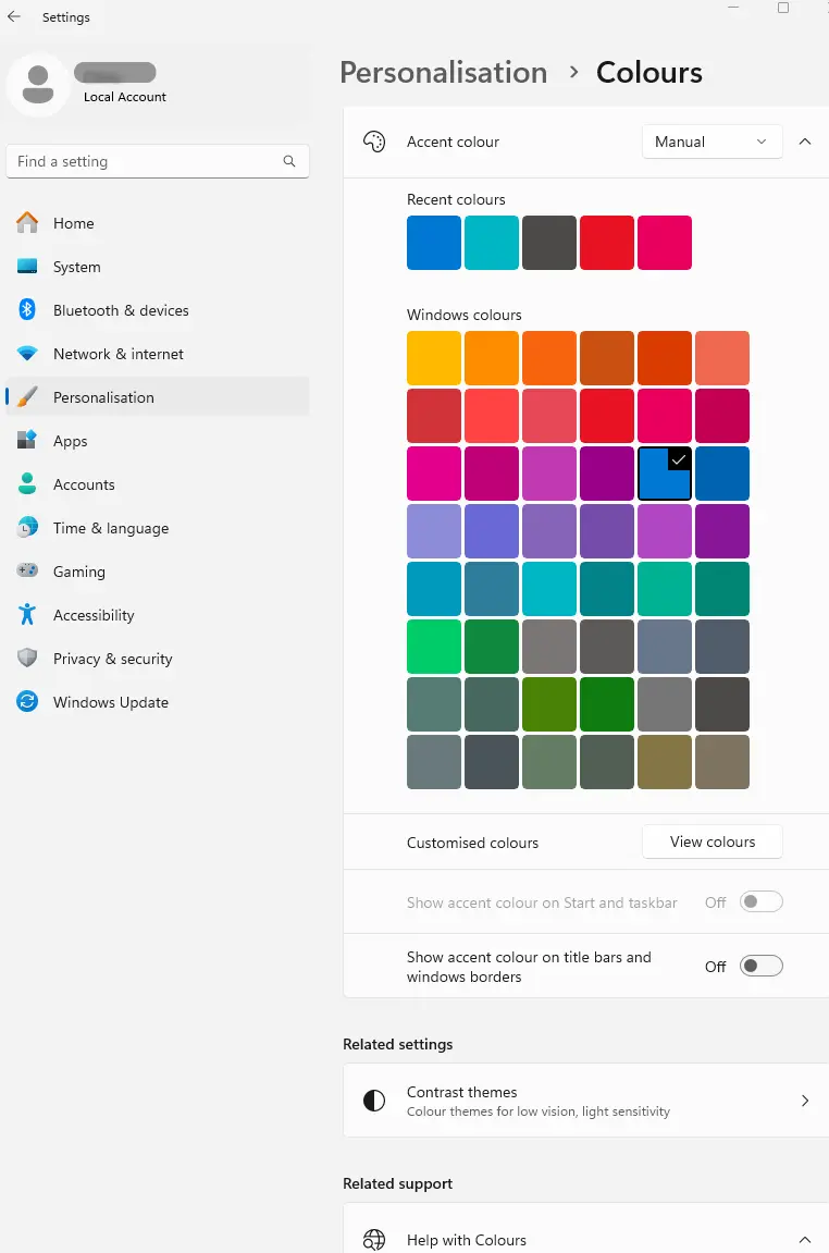 Windows 10 start menu screenshot