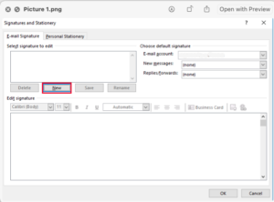 how to add signature in outlook 2022