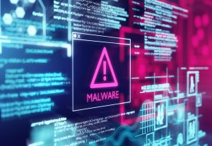 Malware alert on the screen