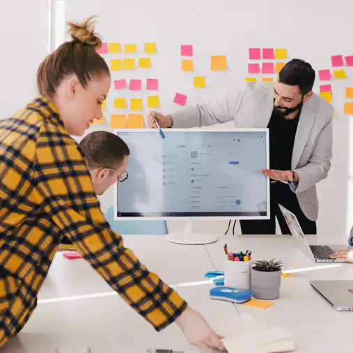 Netcomp managed IT team working with clients