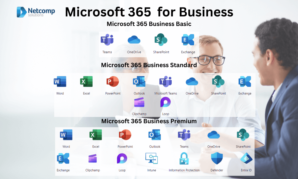 Microsoft 365 for Business icons