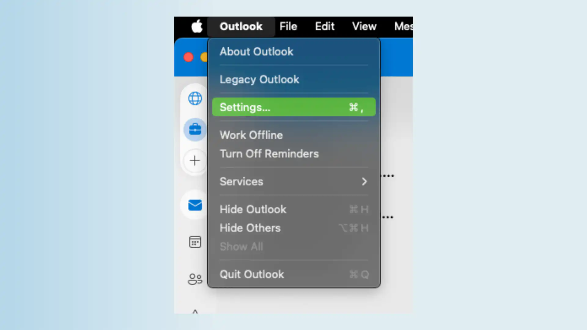 Outlook for Mac Settings