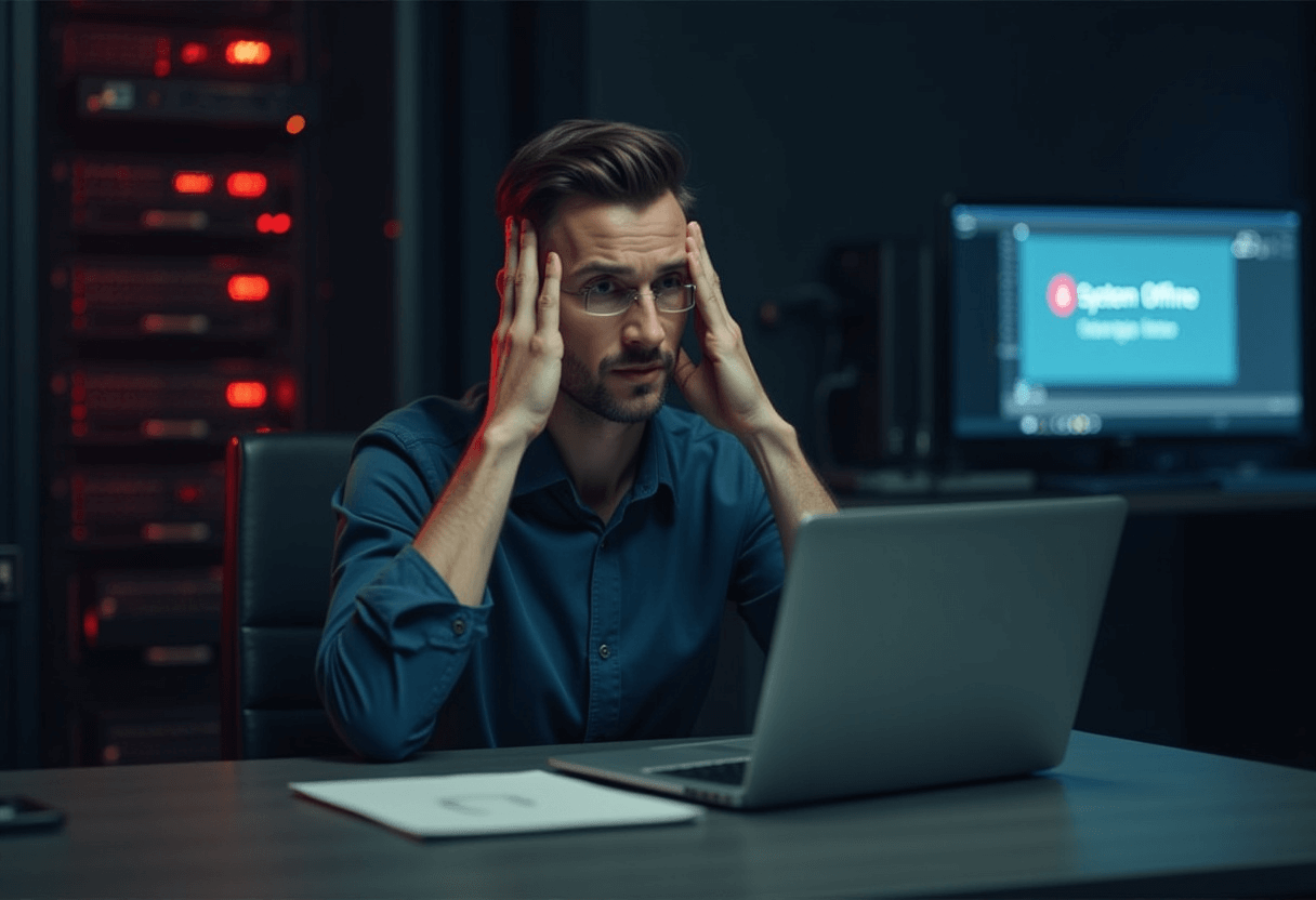 businessman with a laptop