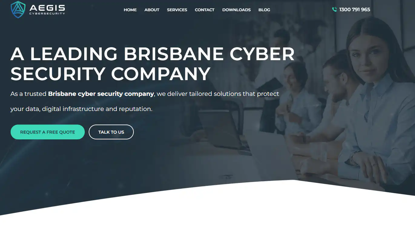 AEGIS Cyber website screenshot
