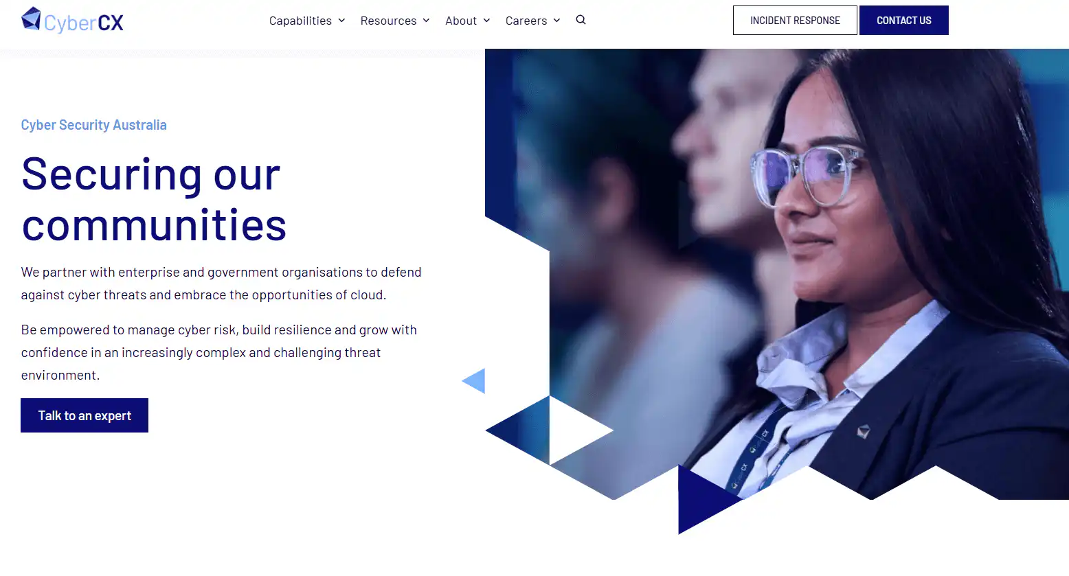 Cyber CX website screenshot