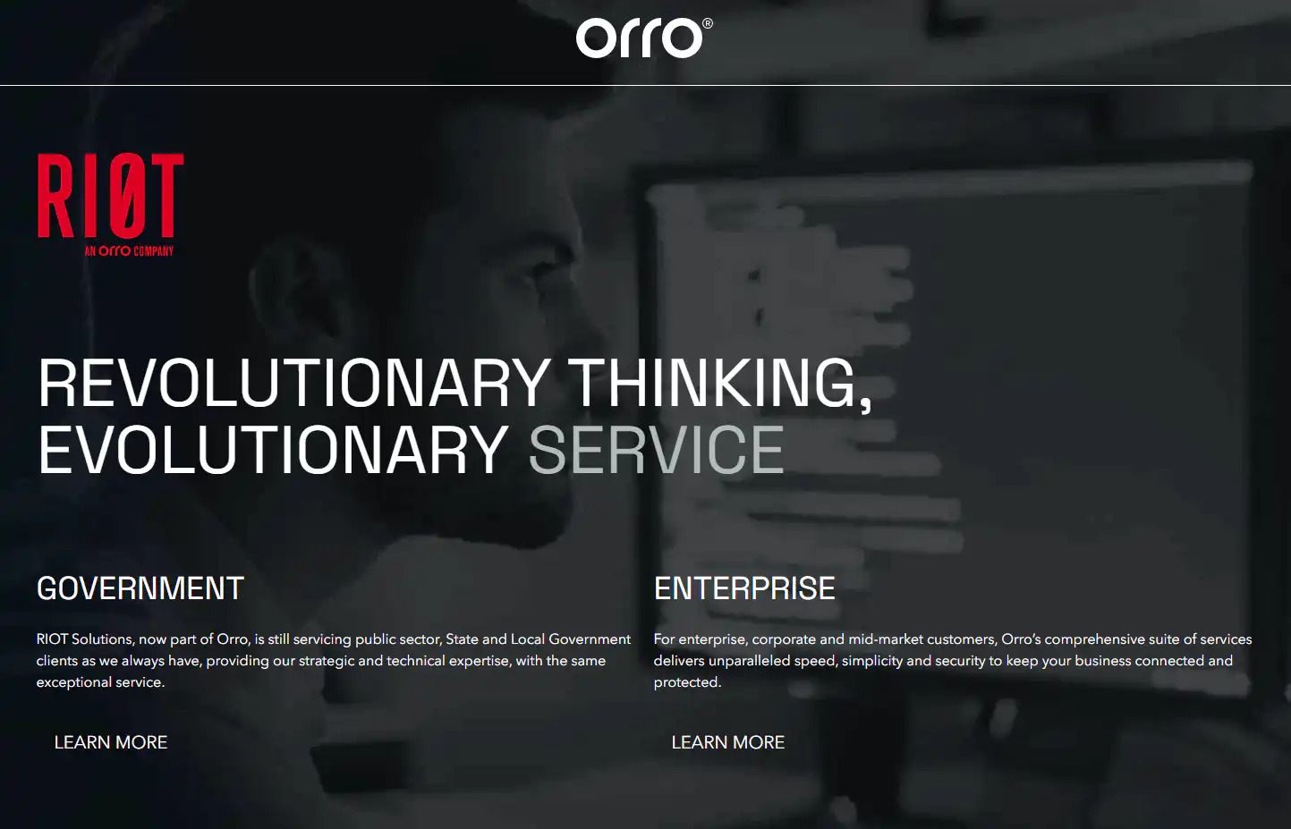 RIOT Solutions website screenshot