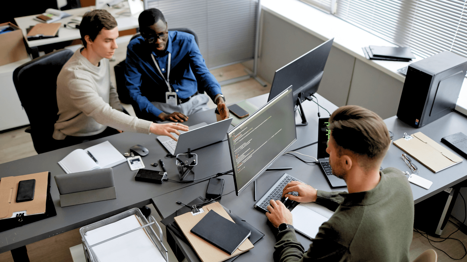 Team work in the office