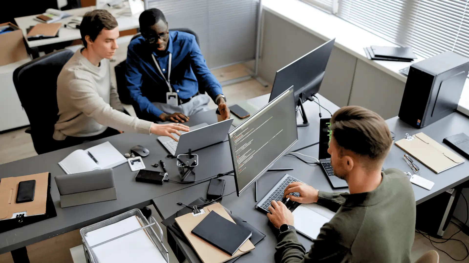 Team work in the office