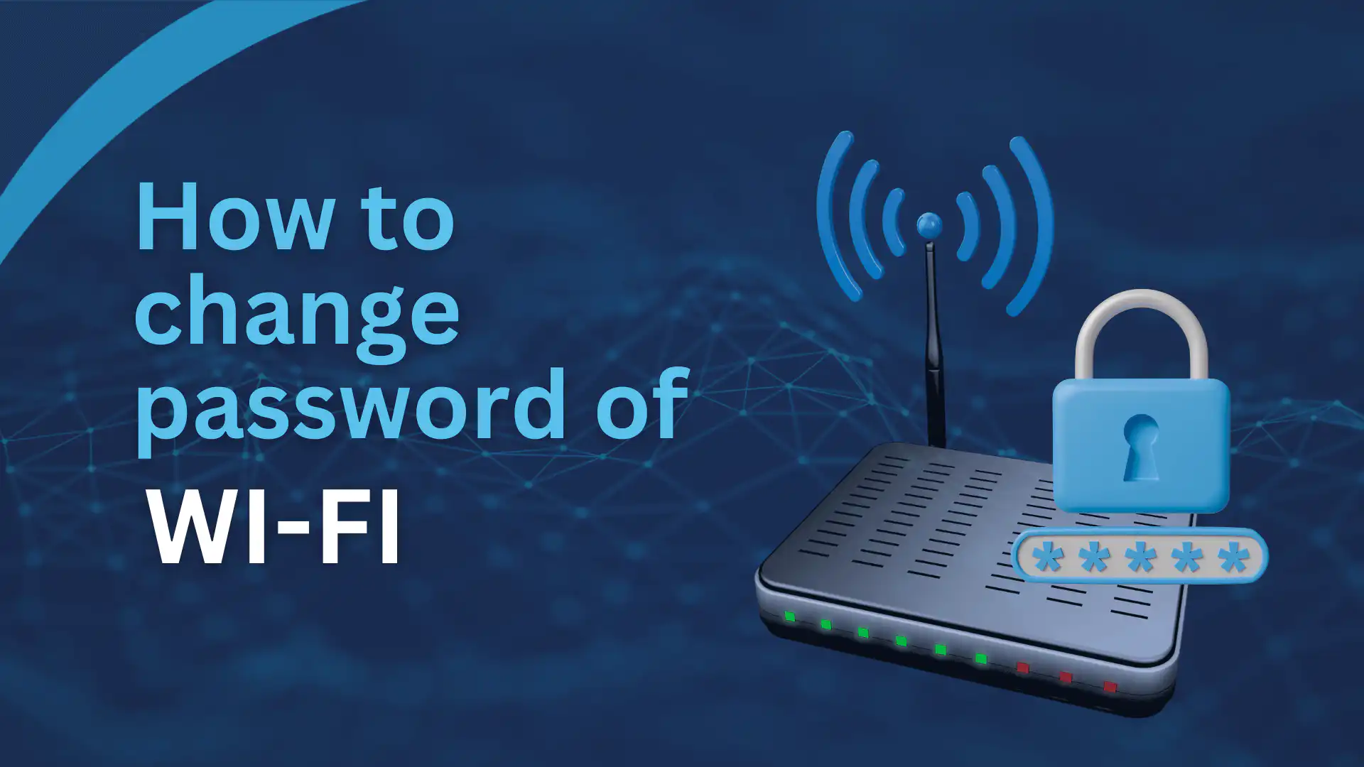 How change password of wifi