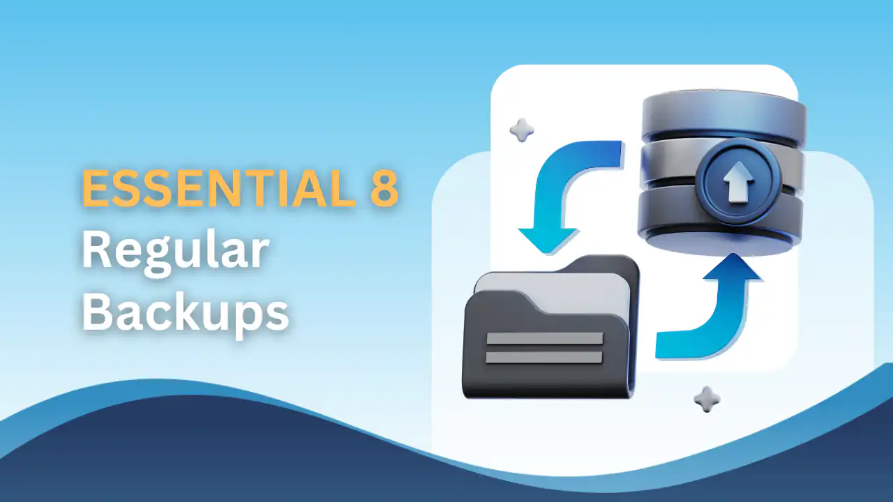 Essential eight Regular backups